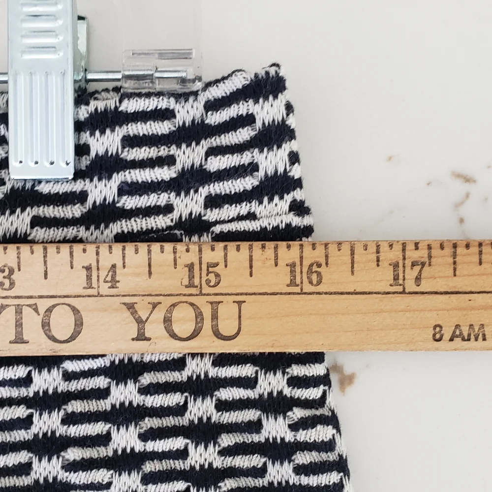 Zara Navy & White Printed Two-Piece Pantsuit